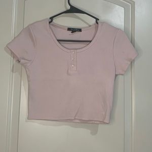pink crop top